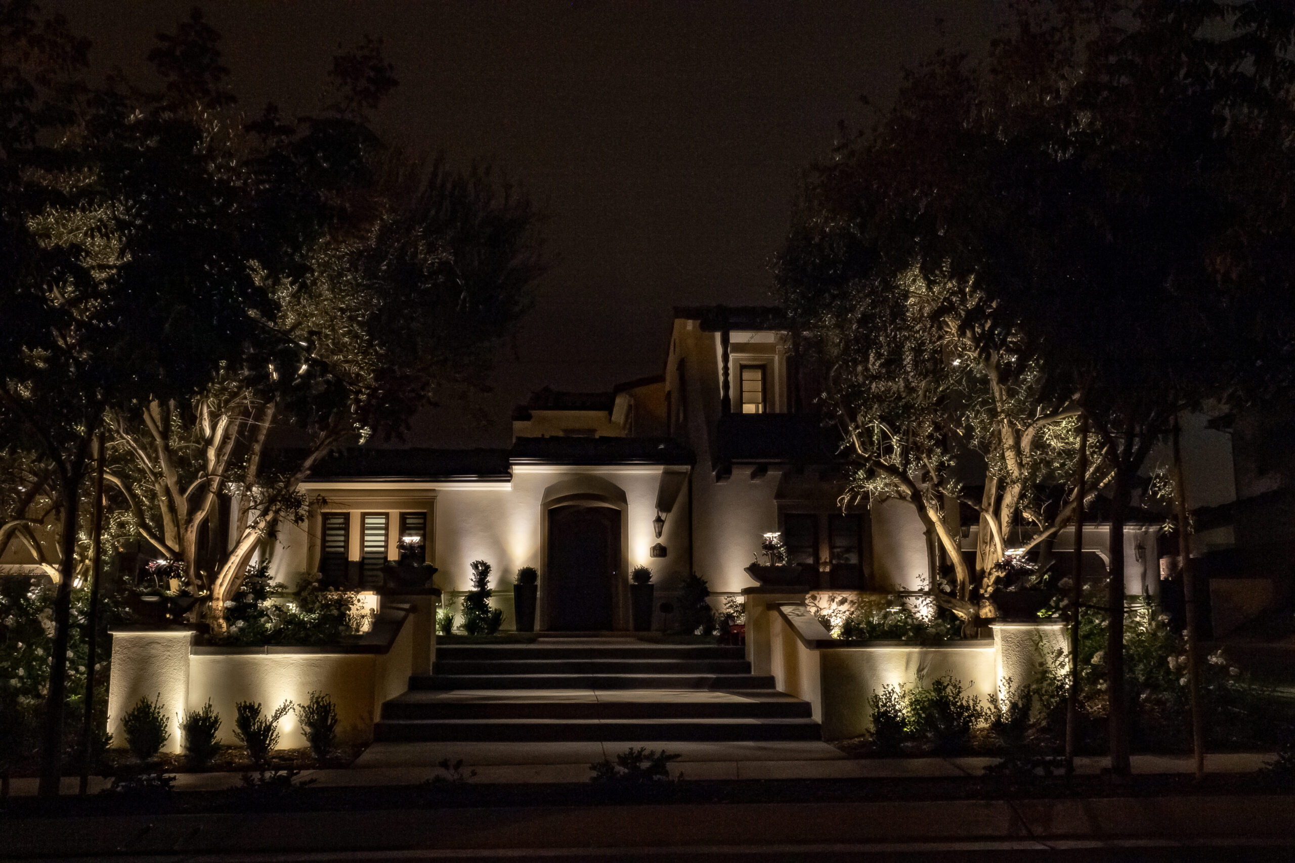 Front Stairs Simple Outdoor Lighting