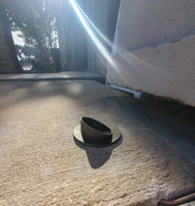 accent light placed in stone pathway Nashville home