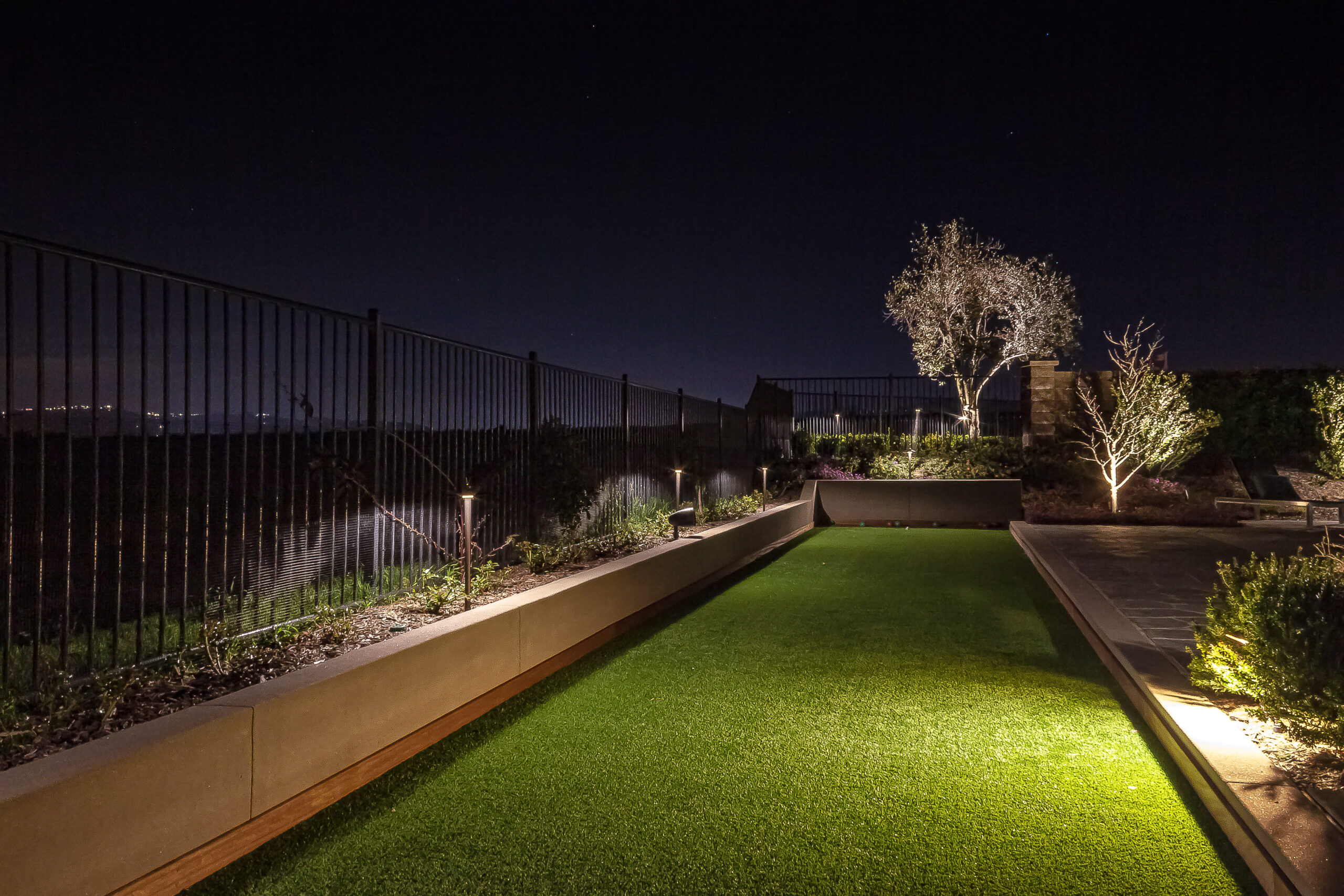 Turf looks good too Outdoor Lighitng