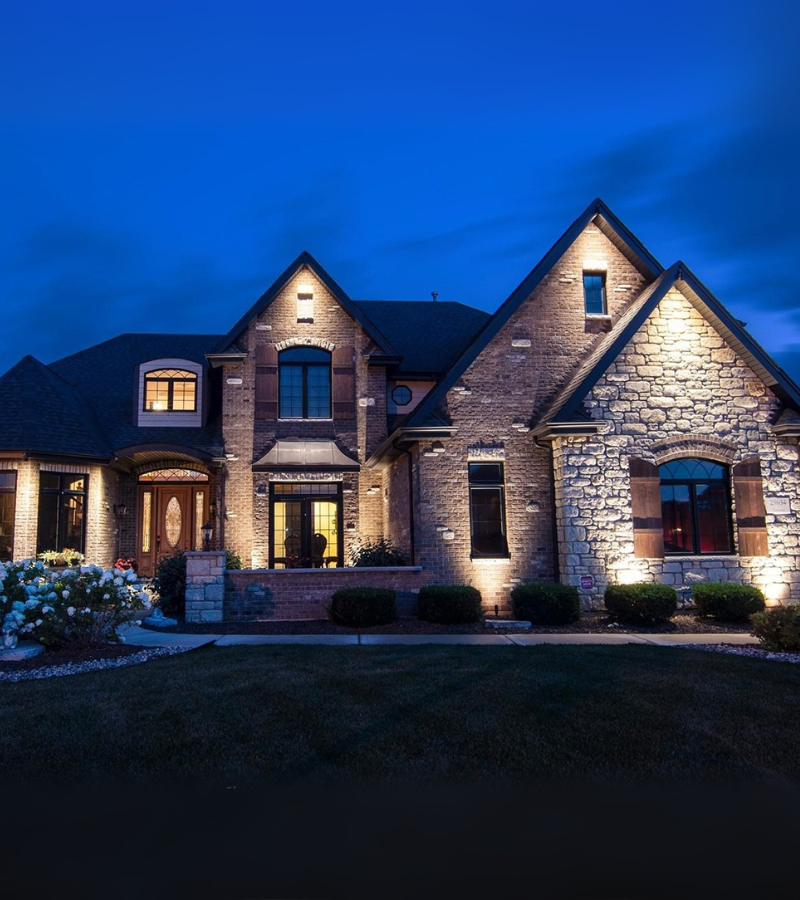 Outdoor lighting installation providing security for Nashville homes