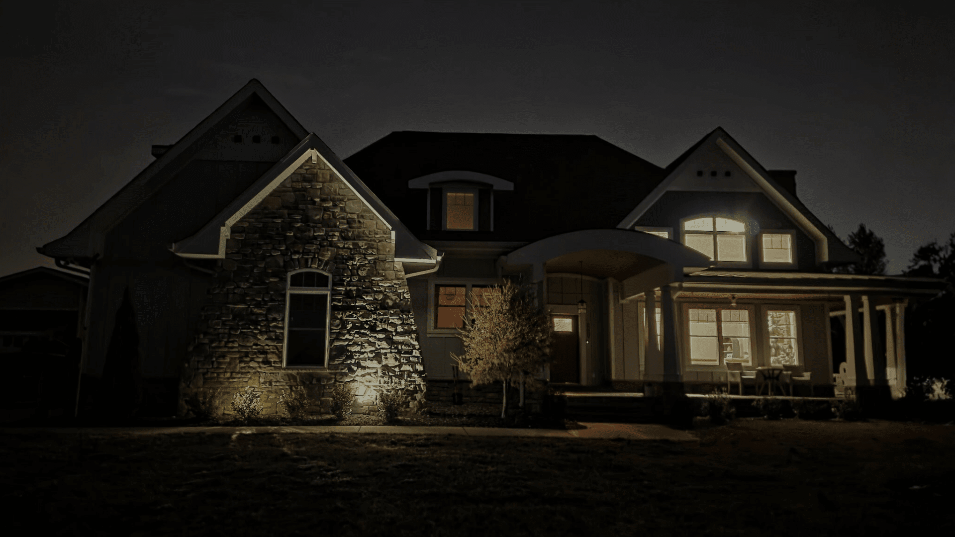 Tennessee Home no landscape lighting Tennessee Home no landscape lighting